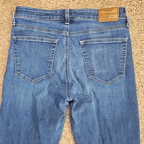 Lucky Brand Jeans Womens 4/27 Blue Hayden Skinny Medium Wash Stretch Denim 30x27 - Picture 4 of 11